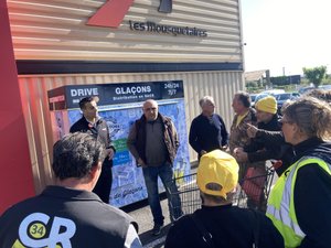 « Dans l’Hérault, depuis janvier, six agriculteurs ont mis fin à leurs jours  » : opération coup de poing des viticulteurs de la CR 34 au Netto de Puisserguier