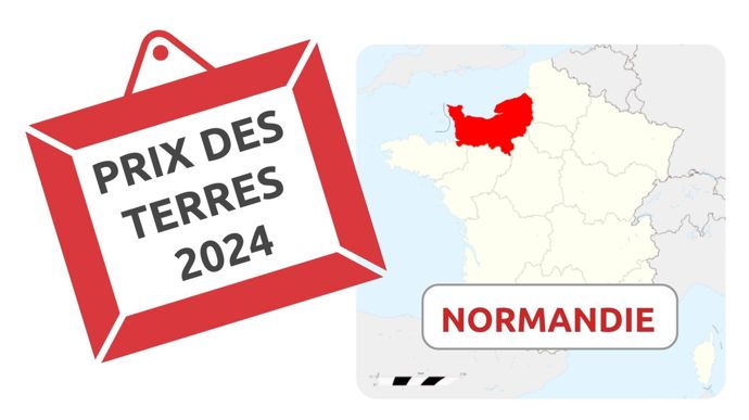 Quelle évolution du prix des terres en Normandie en 2024 ?