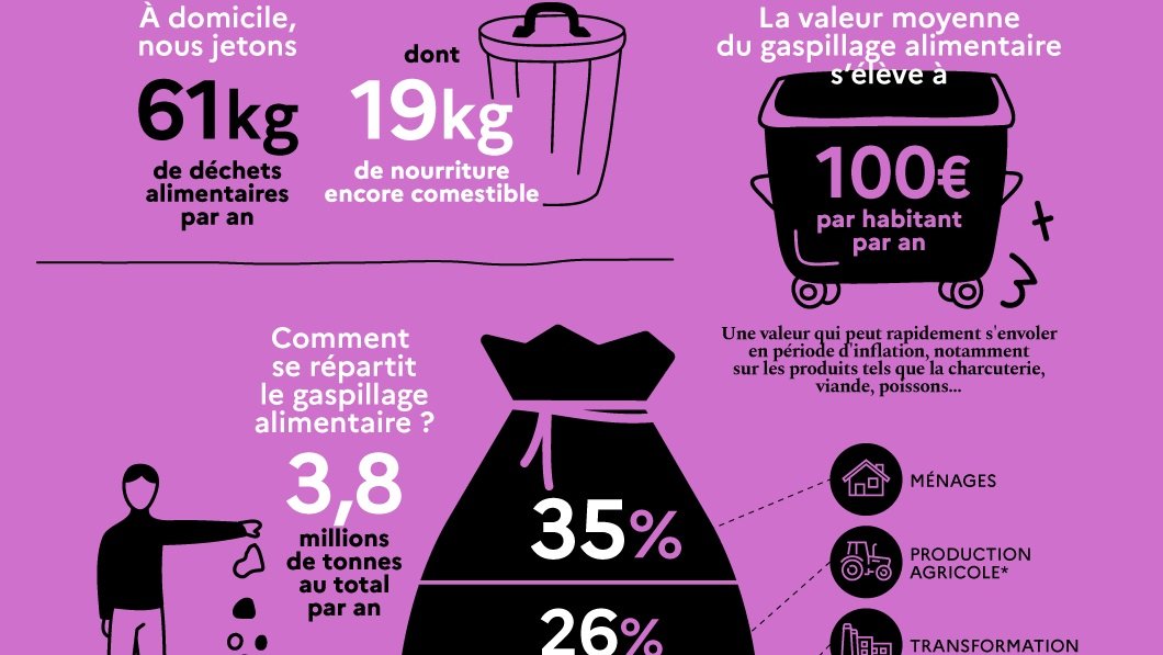 Infographie – Le gaspillage alimentaire