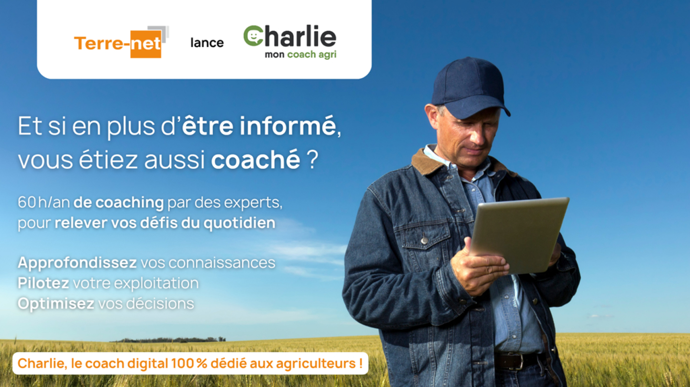Charlie, mon coach agri, sur Terre-net pour vous former quand vous voulez